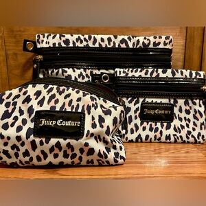 3 piece Juicy Couture Makeup Case Set